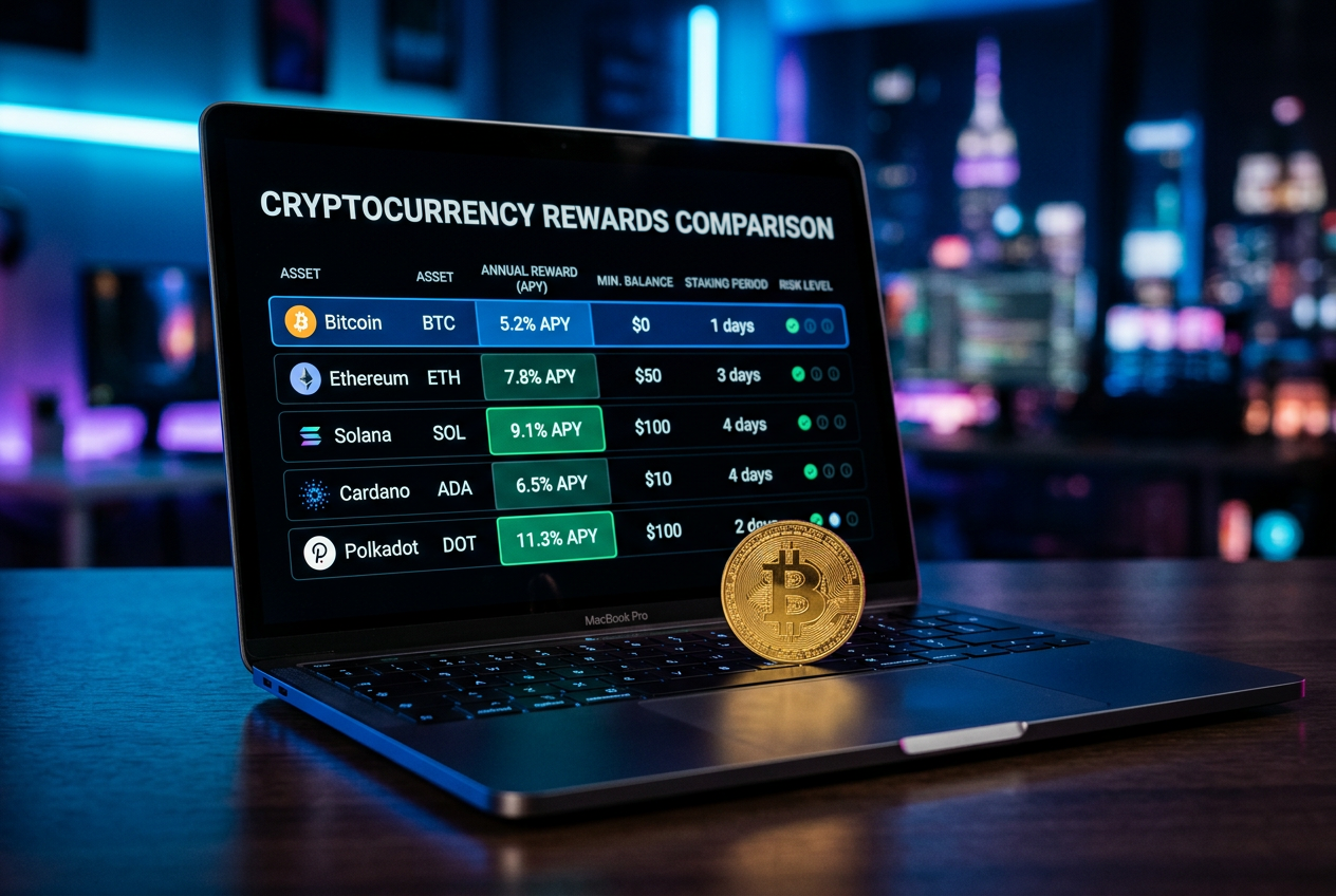 Σύγκριση μπόνους Bitcoin καζίνο σε ψηφιακή οθόνη